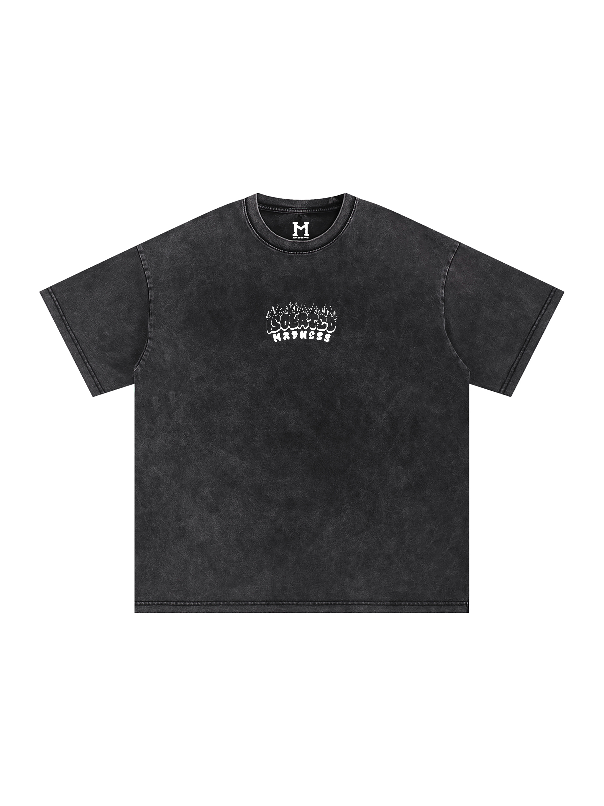 FLAMES EMBROIDERED TEE