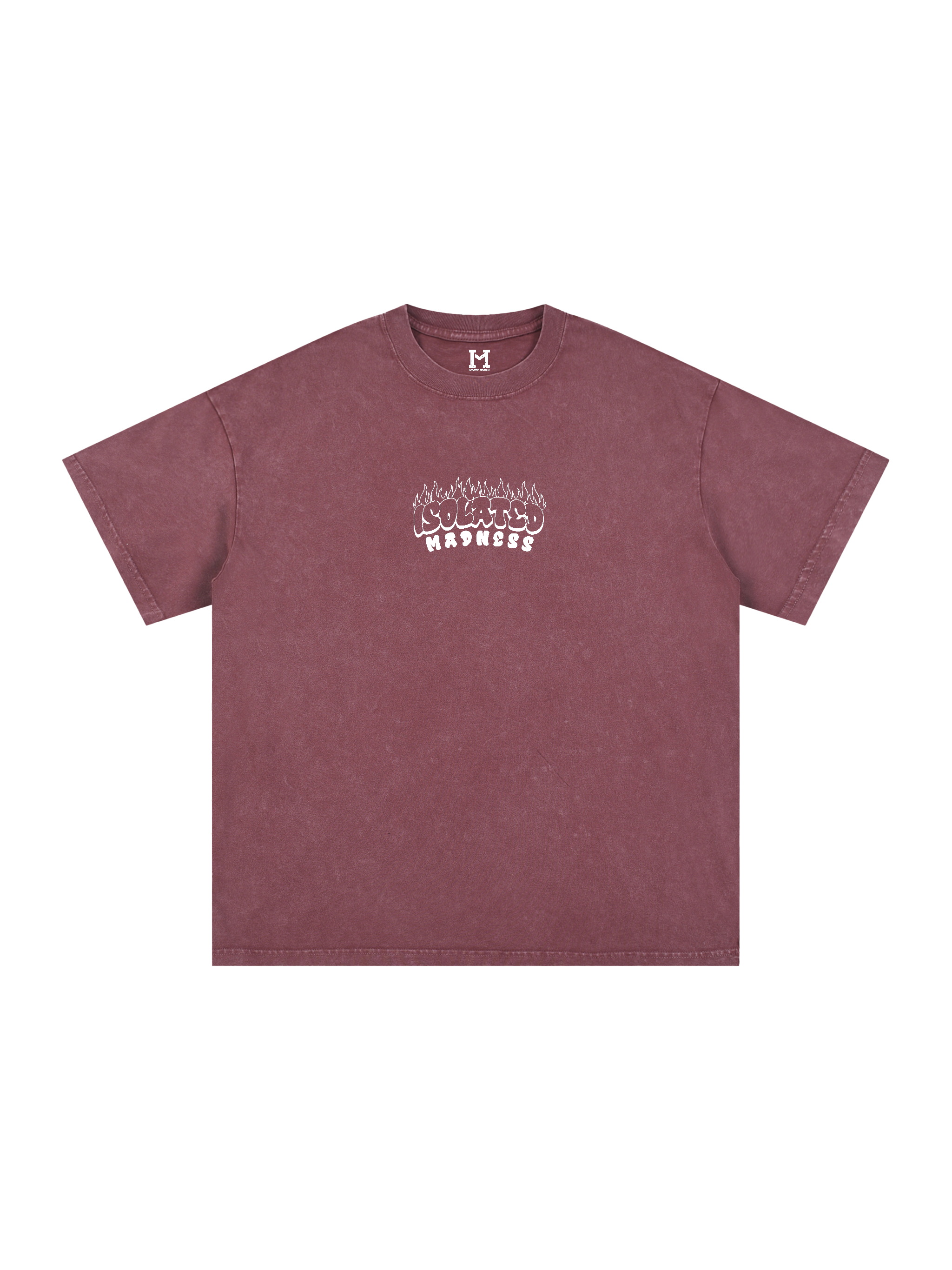 FLAMES EMBROIDERED TEE